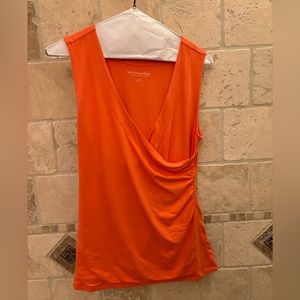 SOFT SURROUNDINGS Sleeveless V Neck Surplice Top Size S Four Colors Listed